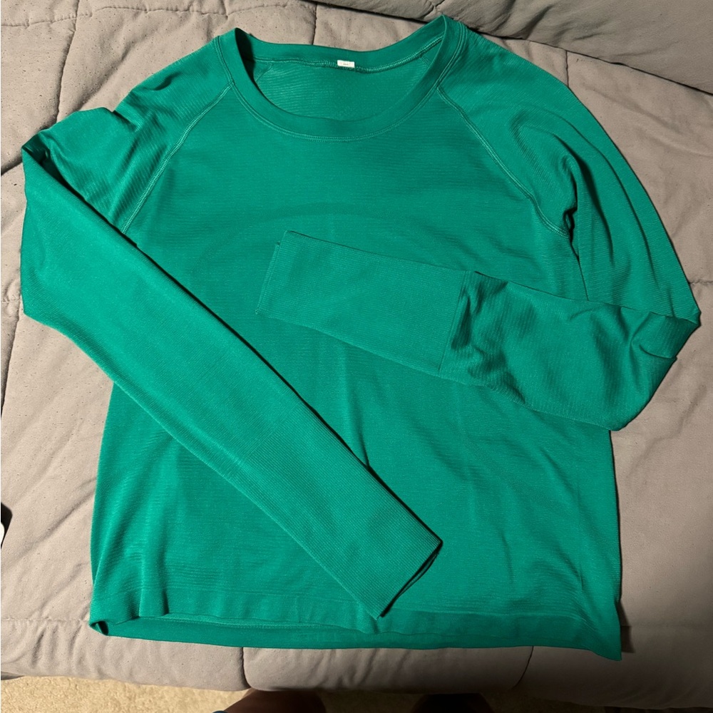 LULULEMON swiftly tech long sleeve shirt in EMERALD ICE